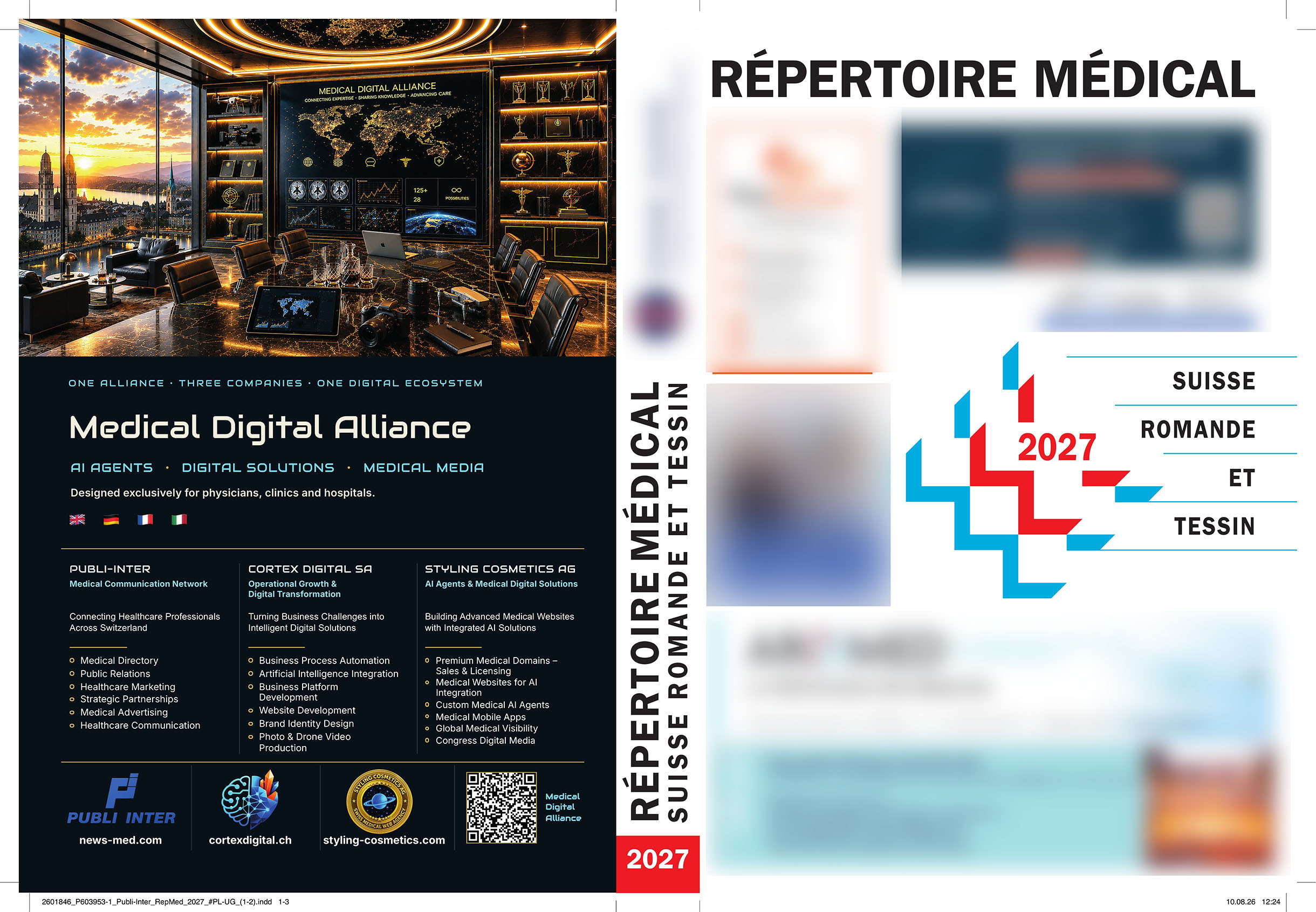 Medical Digital Alliance présentée dans le Répertoire Médical Suisse romande et Tessin 2027