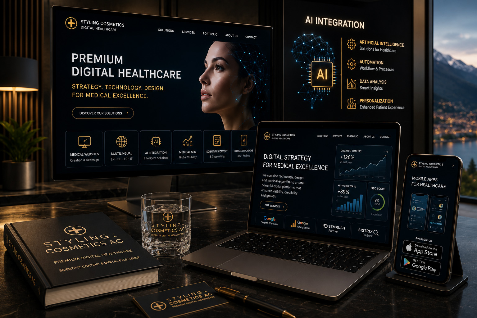 Styling Cosmetics premium digital healthcare and medical website strategy
